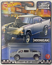 Hot Wheels Premium Boulevard Hoonigan 1955 Chevy Bel Air Gasser Black Engine Ver