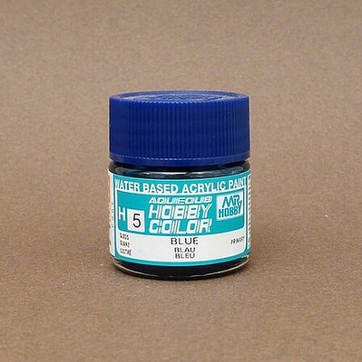 Gunze-Sangyo Aqueous Gloss Blue 10ml Bottle - Hobby and Plastic Model Acrylic