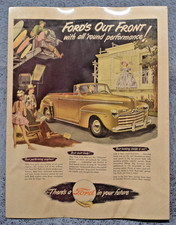 Ford Advertising Magazine 1948 Original Car