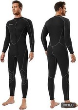 3mm Shorty Wetsuit Seaskin Men's Women's Front Zip Diving R026