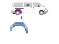 Reparaturblech Radlauf KotflüGel Hinten Rechts VW T4 Bus Lang PO9164