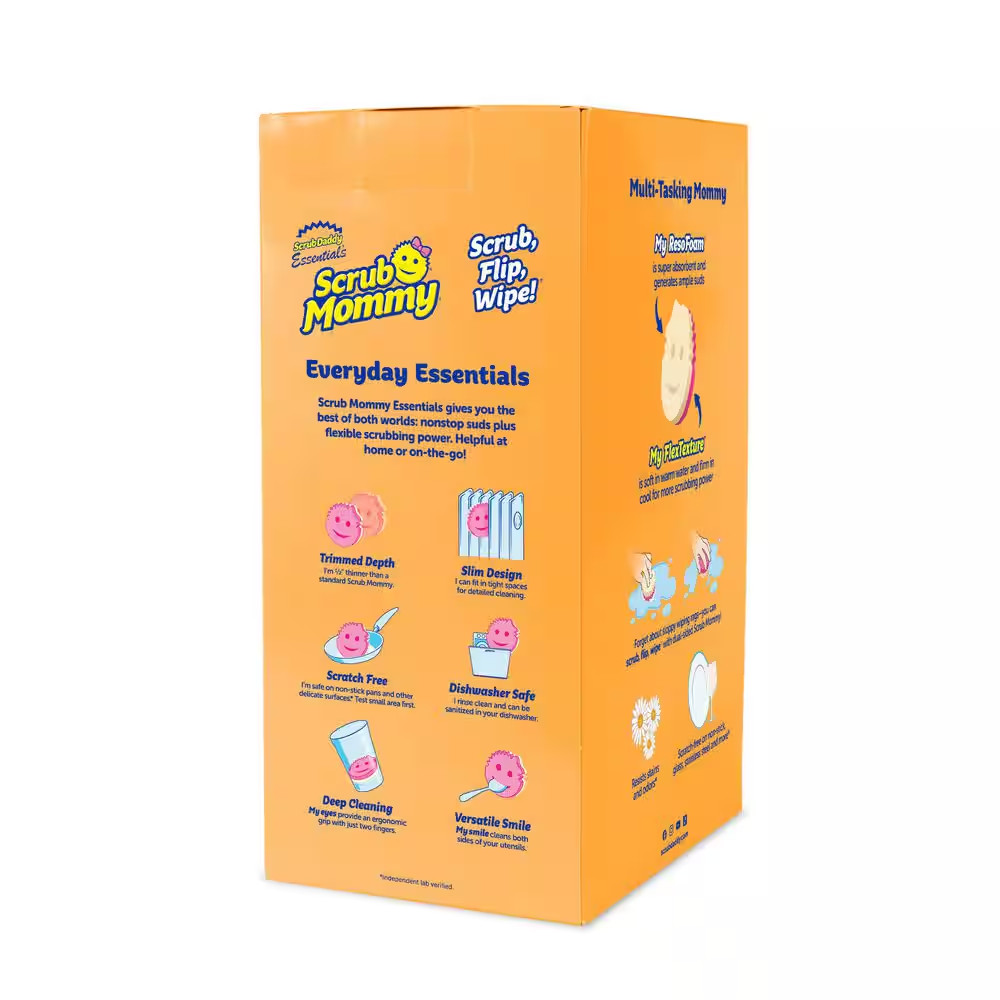 Scrub Mommy Essentials Scrubber Sponge Windowed Box 10Ct thumbnail 4