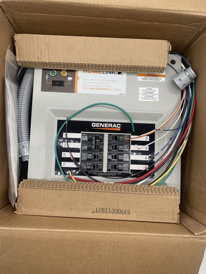 #ad Generac HomeLink 30 Amp Upgradeable Manual Transfer Switch 8 Circuit Load Center $319.99