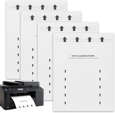 Printer Cleaning Sheet - 8.5 x 11 - Removes Dirt, Dust  Excess Toner, 15 pack