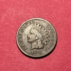 (1) Beautiful Antique 1875 Indian Head Cent/Penny VG-VERY GOOD NICE DETAIL