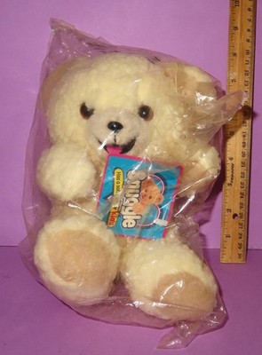 Snuggle Bear 1997 Lever Brothers Plushie Plush NWT Factory sealed In Bag