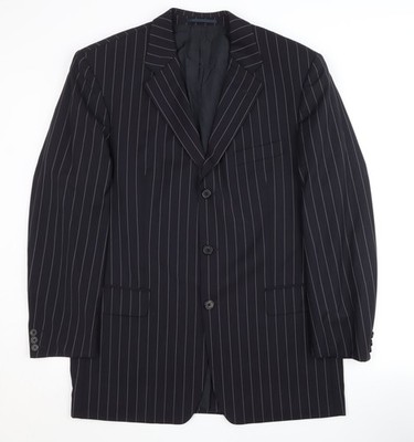 Blazer Herren 42 Brustumfang Regular HUGO BOSS Blau Drei-Knöpfe