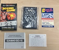  Brand New/Nevr Used 1982 Casio BG15 Vintage Electronic Calculator Boxing Game