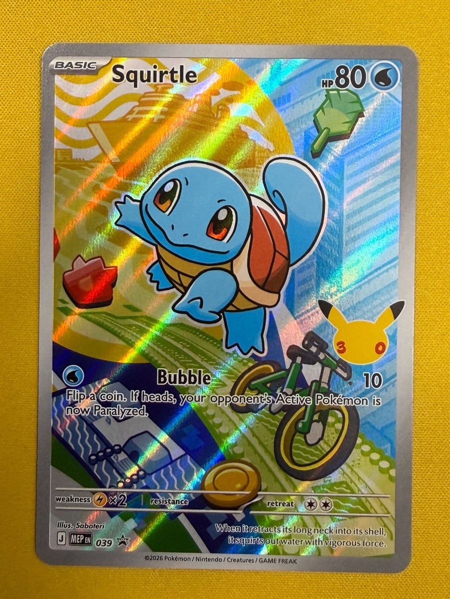 Squirtle MEP 039 - NM First Partner Illustration Rare Promo 30th