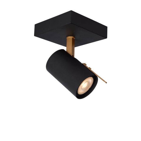 Deckenspot Metall Schwarz Messing BüRo 2200 K L:10 Cm Deckenstrahler Verstellbar-image