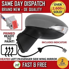 FORD FIESTA MK7 2008-2012 LEFT PASSENGER SIDE ELECTRIC DOOR WING MIRROR UNIT