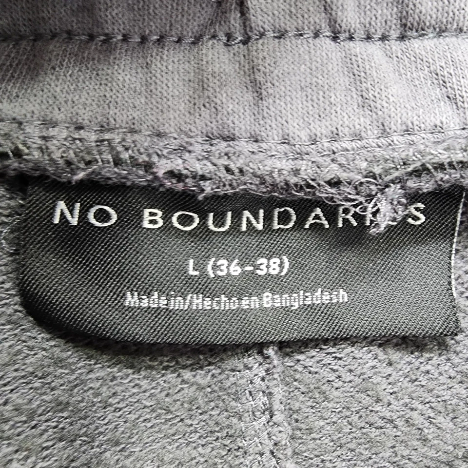 Pantalones Cortos No Boundaries Para Hombre L Gris Tirar con Cordón Peso Pesado Jogger Cortos  Foto 4 de 4
