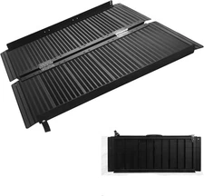 2 ft Portable Aluminum Wheelchair Ramp Black, Non-Slip Folding Ramp 800 lbs