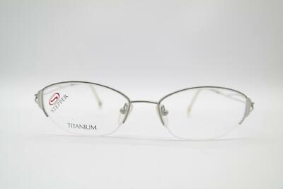 Vintage Stepper SI-3073 Titanium Silver Half Rim Glasses Frame NOS