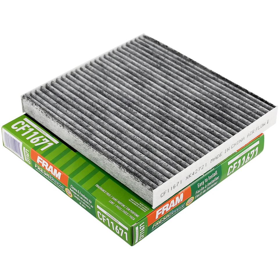 (1) Filtro de aire de cabina de marco para Jeep Wagoneer Mazda Cx-7 RAM 1500 2500 3500 E17 Foto 2 de 4