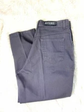 Gitano Vintage Whiskered Gray Straight Leg Denim Jeans Women’s Size 14P/32P