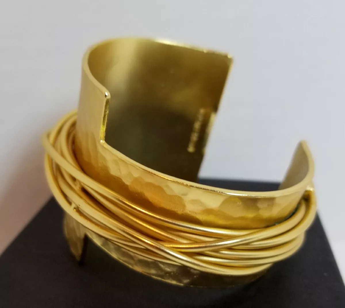 Wide gold cuff bracelet deals