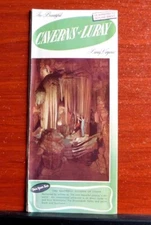 1954 Brochure- Caverns of Luray, Virginia- color illustrated cave advertisements