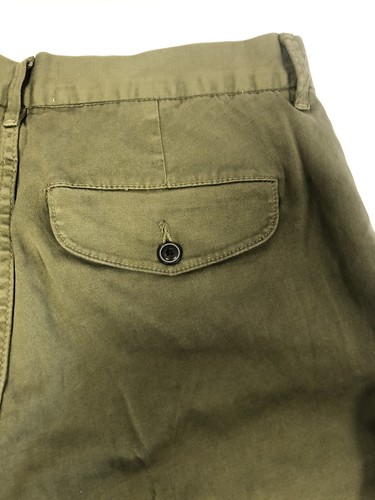 Pants Woman Frame Denim 98% Cotton Size 36/37 Khaki New - Picture 6 of 8