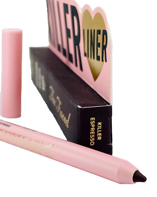 TOO FACED 36hour total control waterproof eyeliner - 0.04oz #Killer Espresso-NIB