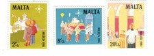 VINTAGE CLASSICS - Malta B42-4 - Christmas 1981 - Set of 3 - MNH