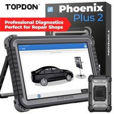 2026 TOPDON Phoenix Plus 2 OBD2 Scanner 10.1" Car Diagnostic Tool Flash Hidden