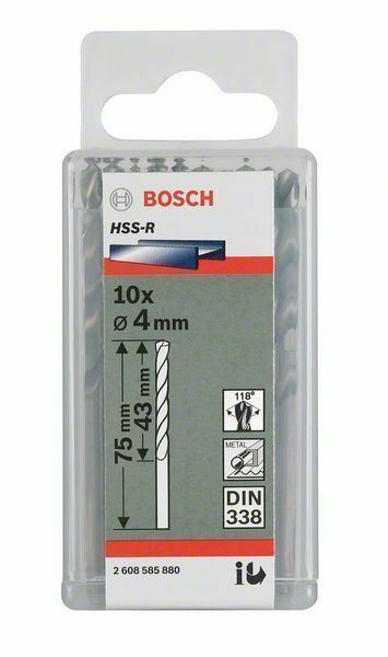 Bosch Professional Mtl drill bit Twist Drill PointTeQ3.0mm-2608577198/2607018408