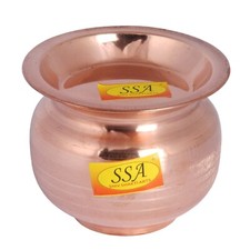 Kalash Lota in rame con coperchio per tempia e cacca scopo e benefici per la salute 450 ml