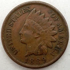 1889 Indian Head Cent - XF