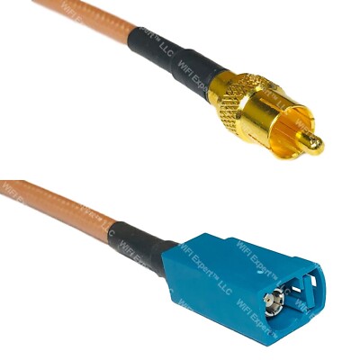 RG400 RCA MALE to Fakra Z Female RF Cable FAST-SHIP LOT