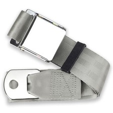 Retrobelt Silver Aviation Lap Belt 60 2-point Safety Seatbelt Classic