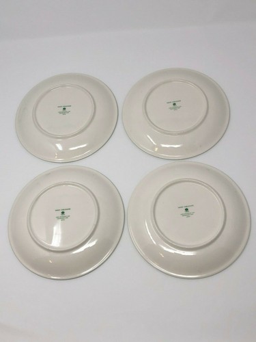 Nikko Tableware Salad/Dessert Set 4 Plates 7" Floral Burgundy Blue Yellow Green - Picture 3 of 5