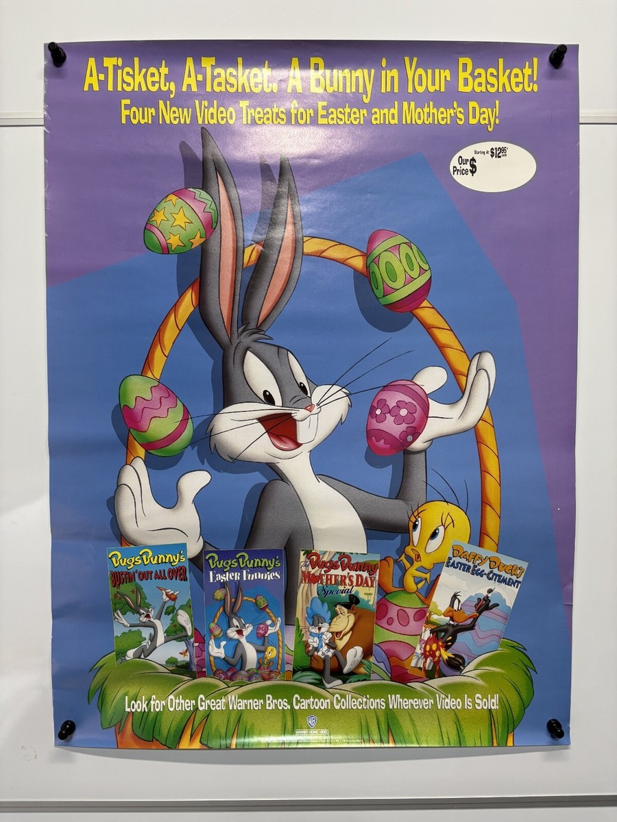 Poster: Looney Tunes/Bugs Bunny: Easter/Mother's Day VHS original