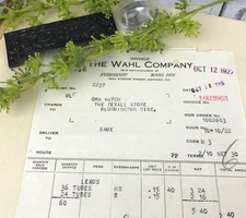 Antique The Wahl Company Eversharp Pens Chicago IL Invoice Bill Letterhead 1922