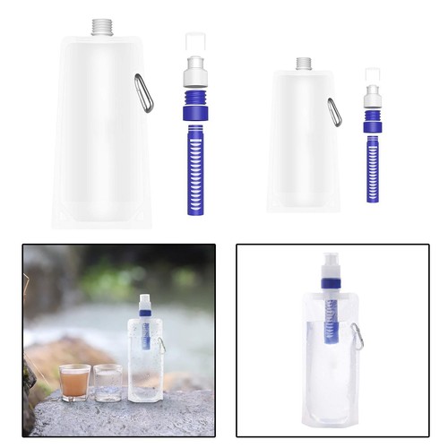 Foldable Water Filter Canteens BPA Free Filtered Water Bag for Camping eBay