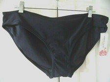 Nice Tropical Escapes Black Bathing Swim Suit Bikini Bottom Separate 1X XL 16