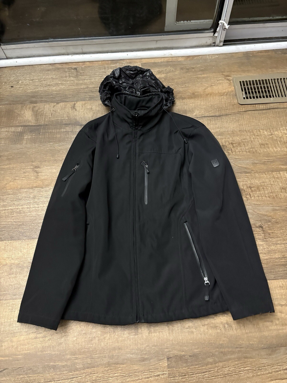 Tumi Jacket Men Medium Black T Tech Softshell Sto… - image 1