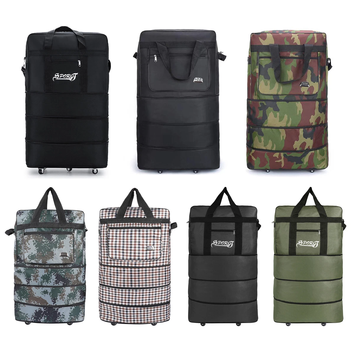 Duffle Large Capacity Handbag Clothing Layering Wheel Storage Bag Box  Travel Bag Oversized Foldable Camping Gear Large Luggage