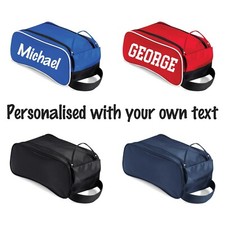 Personalised Sports Shoe Boot Bag Football Golf Rugby Dance Gym PE Trainers 
