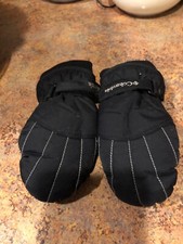 New Girl boy ski gloves size small o/s toddler black Columbia