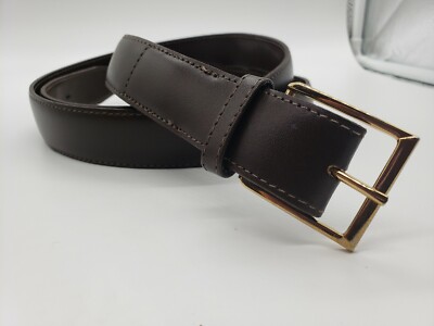  Men's Active Stretch Dress Belt Brown Hidden stretch under buckle Size 44