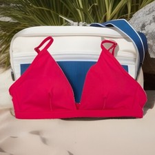 Shade  Shore Women's XL 16 Pink Wireless Adjustable Straps Bikini Top NWT 15