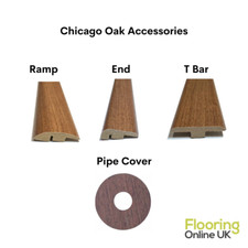 Chicago Oak Flooring Accessories Laminate Door Bar Trims Radiator Pipe Covers