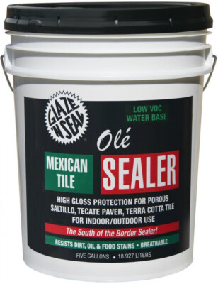 Sealer Gloss For Porous Saltillo Terracotta Tiles Coat Waterproofer 5 Gallon 