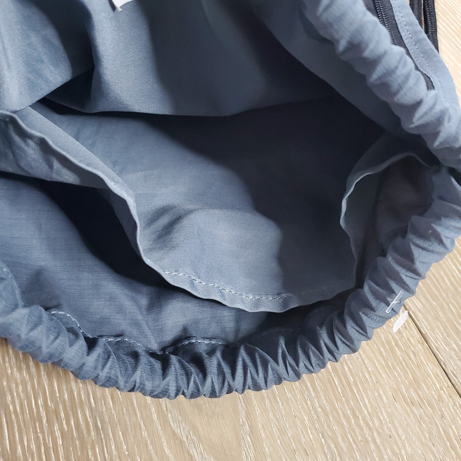 Nike Drawstring Backpack Gray 2 Separate Compartm… - image 4