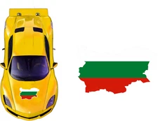 Bulgaria sticker flag coat of arms flag hood car flag 44x38cm MHF