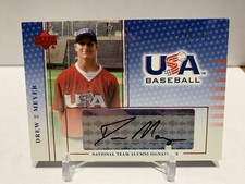 Drew Meyer 2004 USA Baseball National Team Alumni Signatures Black Ink /360