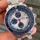 Rare Seiko Flightmaster Pilot SNA413 Quartz 7T62 Chronograph White Panda Vintage