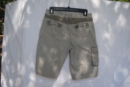 Mary Kate & Ashley Girls Shorts Light Army Green With Sequins Size 16 - Picture 5 of 9