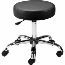 Lorell Backless Pneumatic-Lift Stool - Vinyl ...